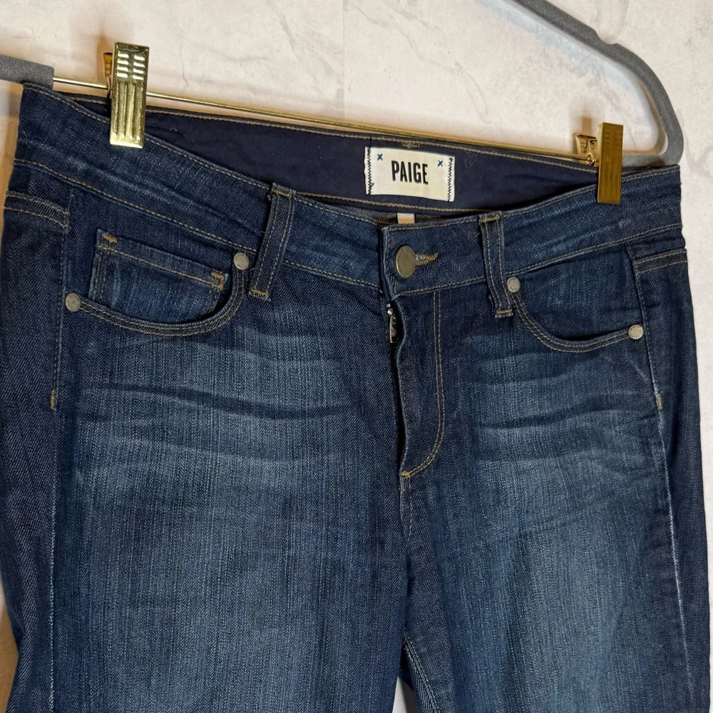 Paige peg low rise skinny jeans
